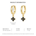 Edgy Black CZ Ear Stack Set, Gold Plated – image 5