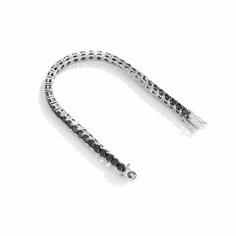 Black Moissanite Tennis Chain – image 5