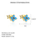 Earrings Gold Plated / 30PCS