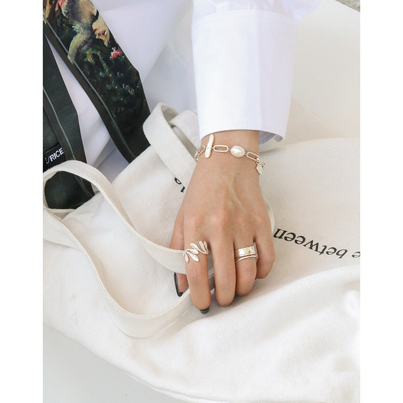 Botanical Leaf Wrap Ring – image 4