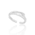 Matte Double Branch Openwork Ring