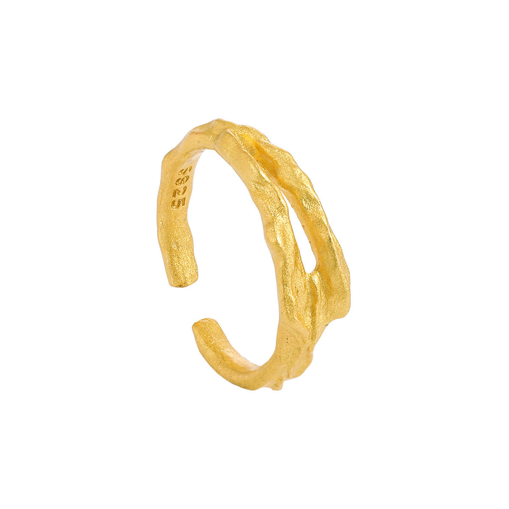 Matte Double Branch Openwork Ring – image 5