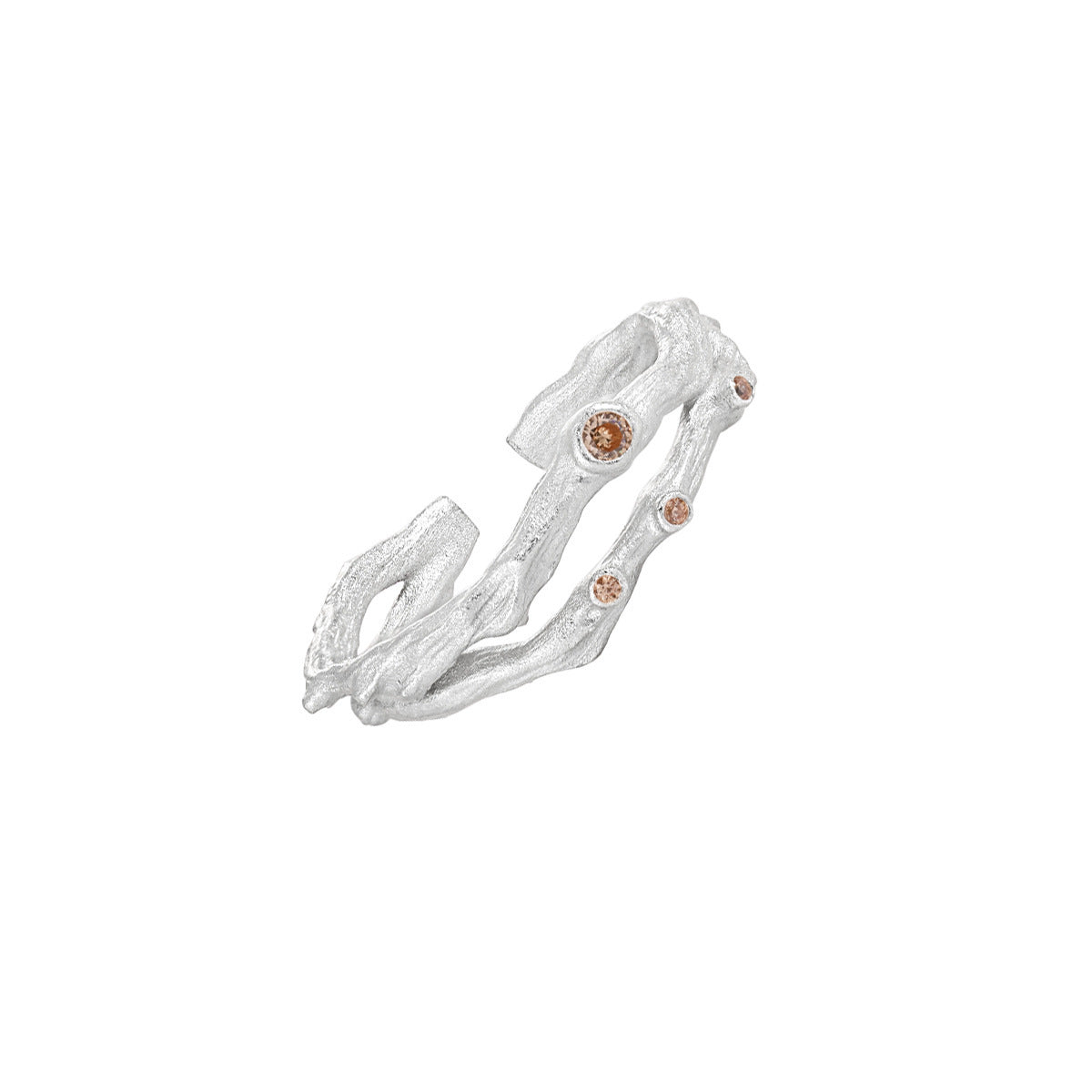Organic Branch Stone-Set Open Ring – image 5