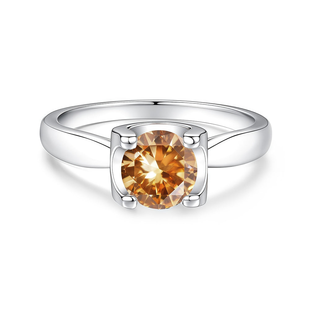 Bull Head Colorful Moissanite Ring – image 12