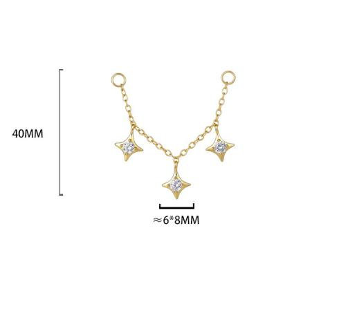 Chain Ear Bridge with Zirconia (Ear Tips Not Included) – image 10