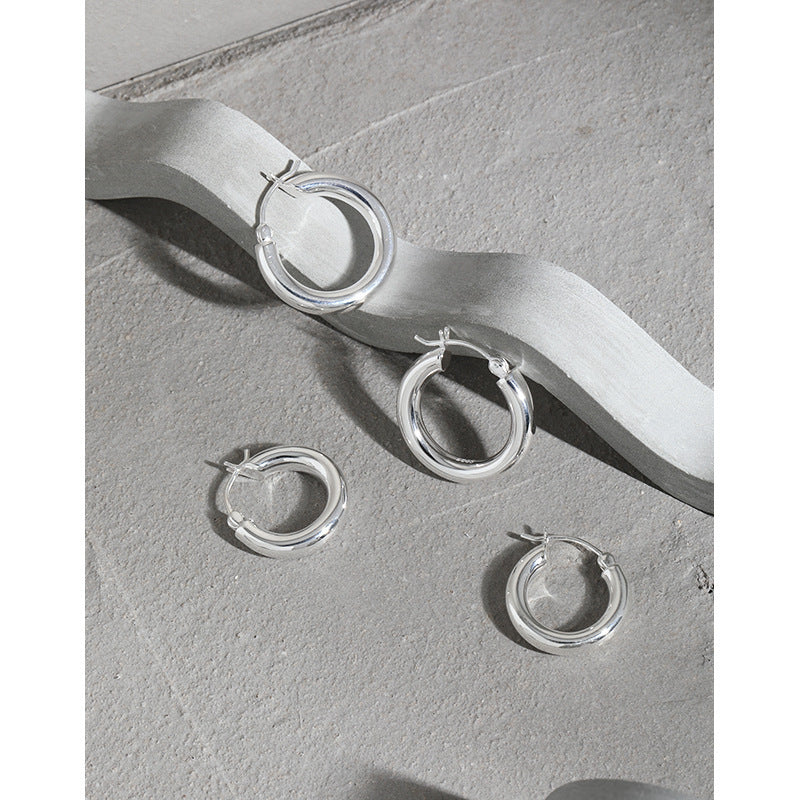 Classic Chunky Hoop Earrings – earring hoops in bulk