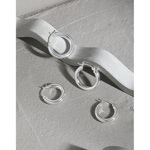 Classic Chunky Hoop Earrings – earring hoops in bulk