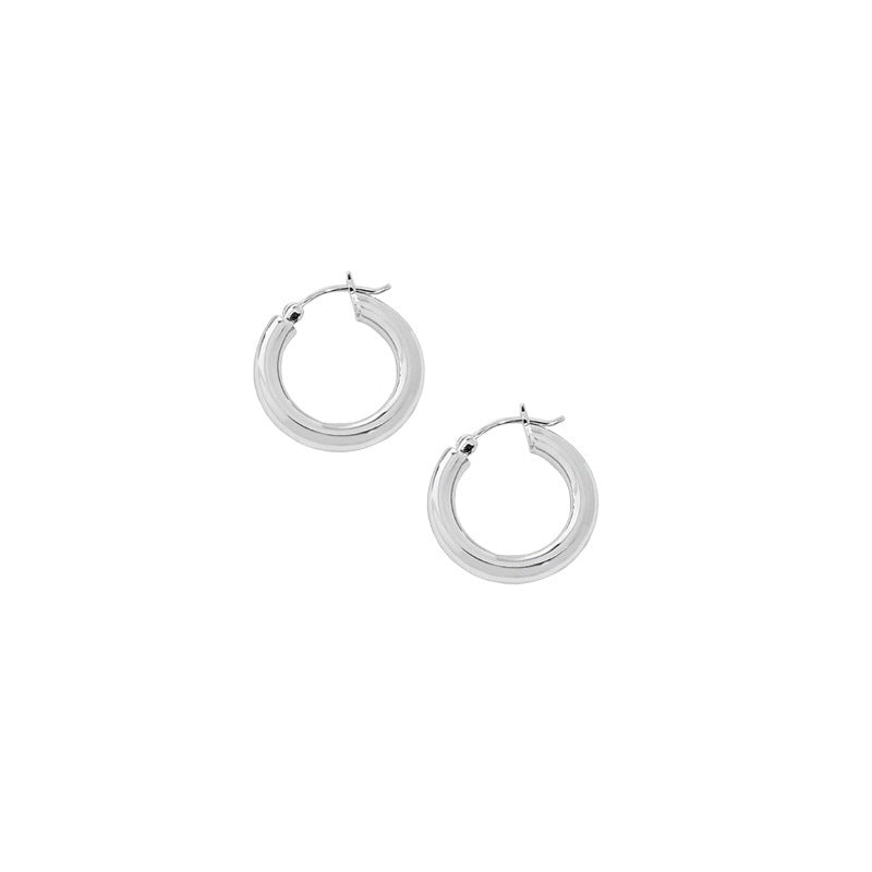 Classic Chunky Hoop Earrings – image 6