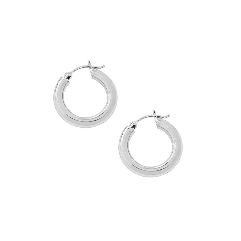 Classic Chunky Hoop Earrings – image 7