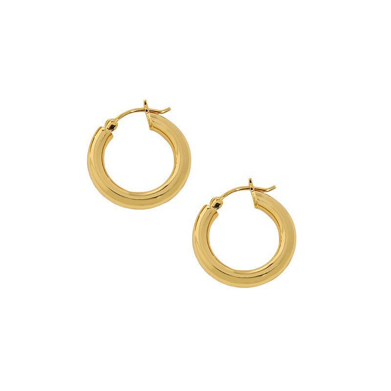 Classic Chunky Hoop Earrings – image 8