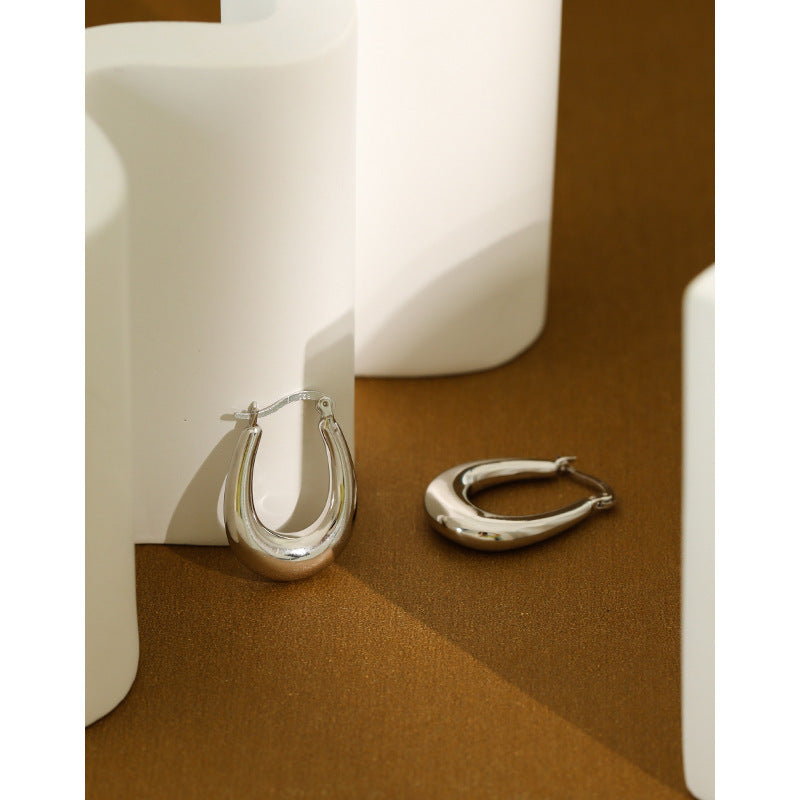 Chunky Teardrop Hoop Earrings – earring hoops in bulk