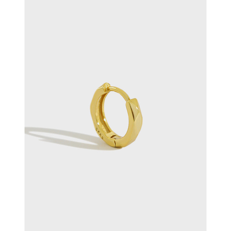 Minimalist Plain Huggie Hoop Earrings