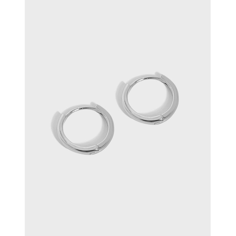 Classic Polished Huggie Hoop Earrings