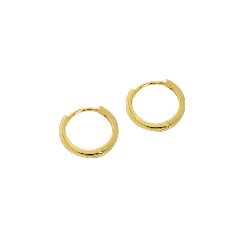 Classic Polished Huggie Hoop Earrings – image 7