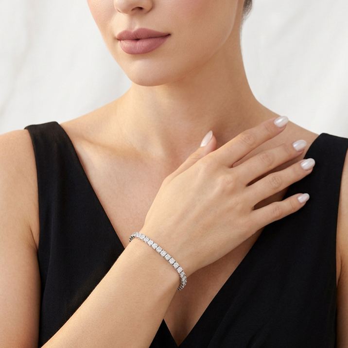 Classic Moissanite Tennis Bracelet – image 4