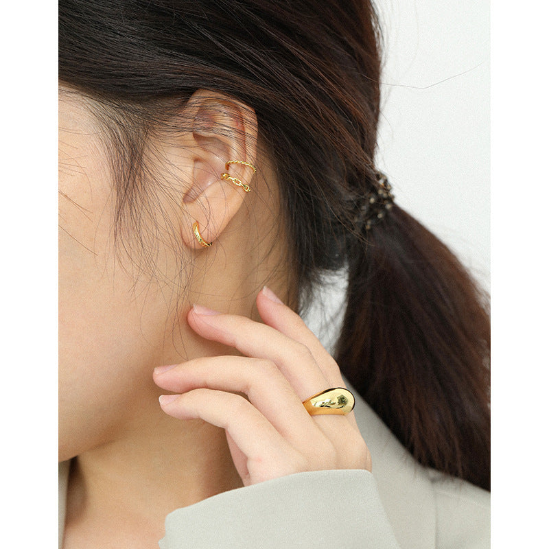 Classic Huggie Hoop Earrings – image 4