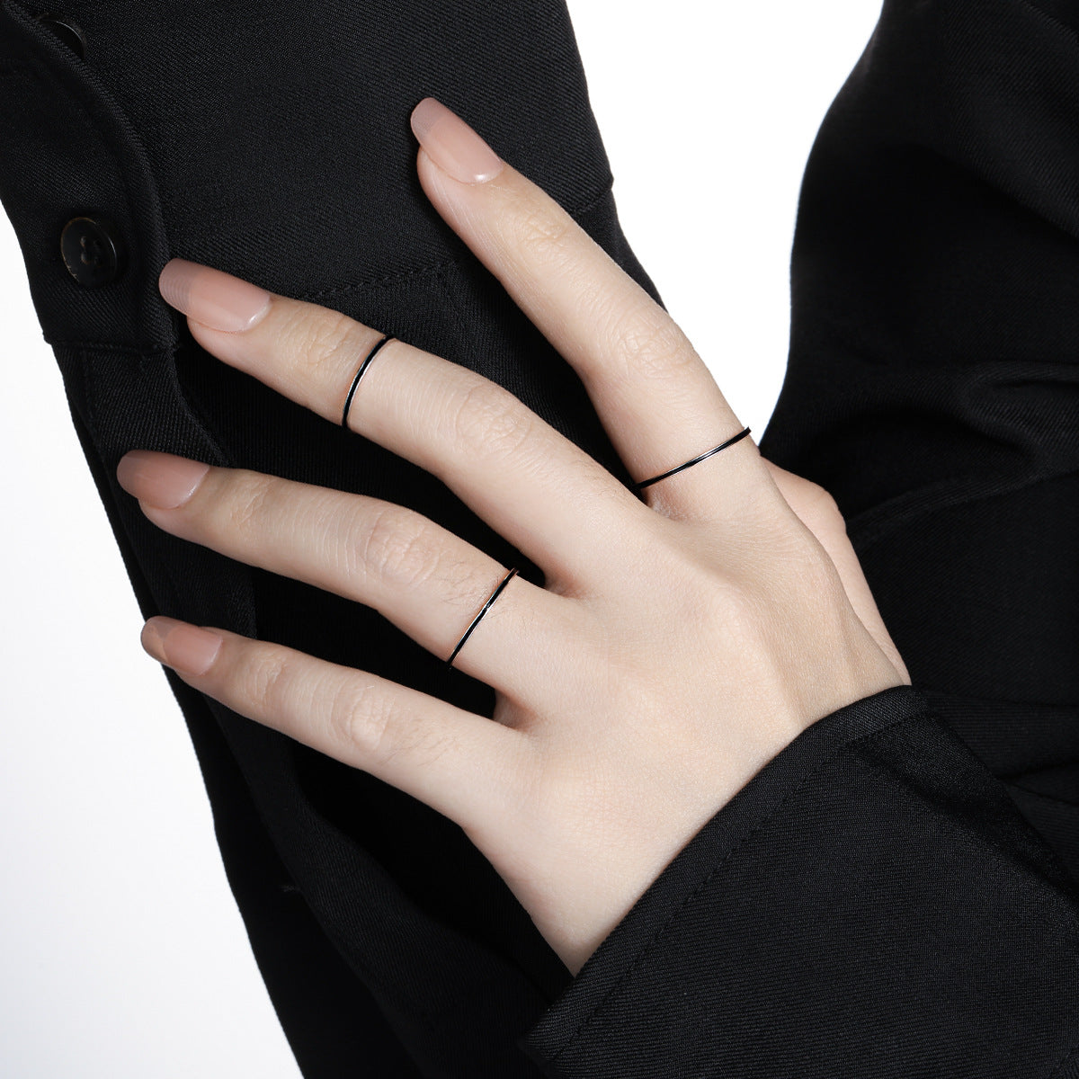 Minimalist Color Stripe Bangle Bracelet – image 4