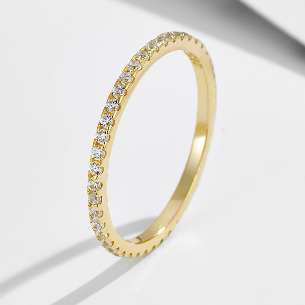 Crushed Ice CZ Bridal Ring Set – image 6