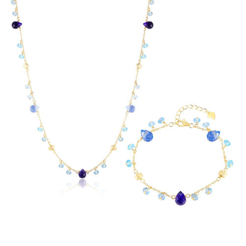 Crystal Necklace and Bracelet