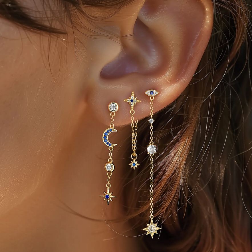 Cubic Zirconia Stud Earrings YCE270 – cubic zirconia manufacturer