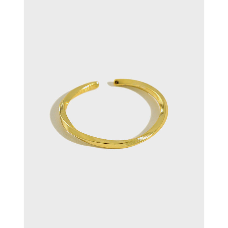 Minimalist Curved Open Band Ring