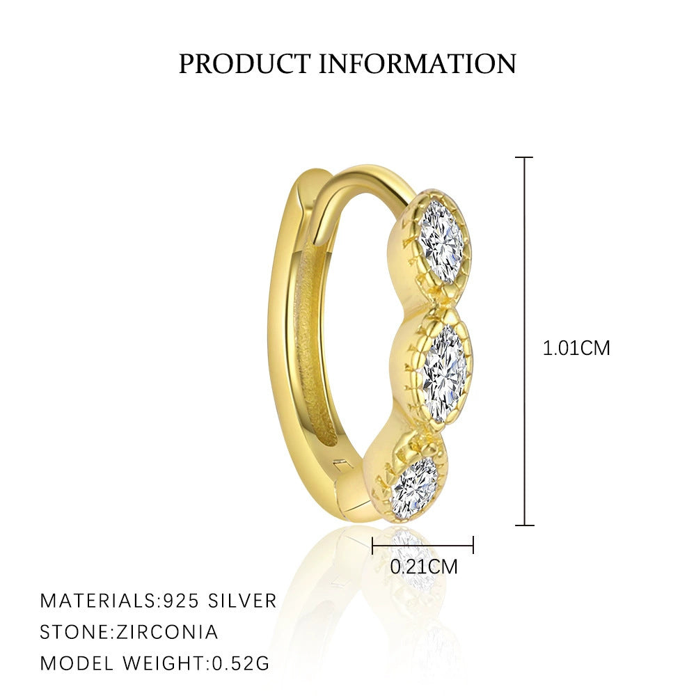 Dainty CZ Mixed Ear Stack Set, Gold Plated – image 6