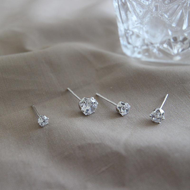 Classic Round CZ Stud Earrings – stud earrings in bulk