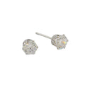 Classic Round CZ Stud Earrings – image 5