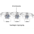 D-Color Heart-Shaped Moissanite Ring – image 5