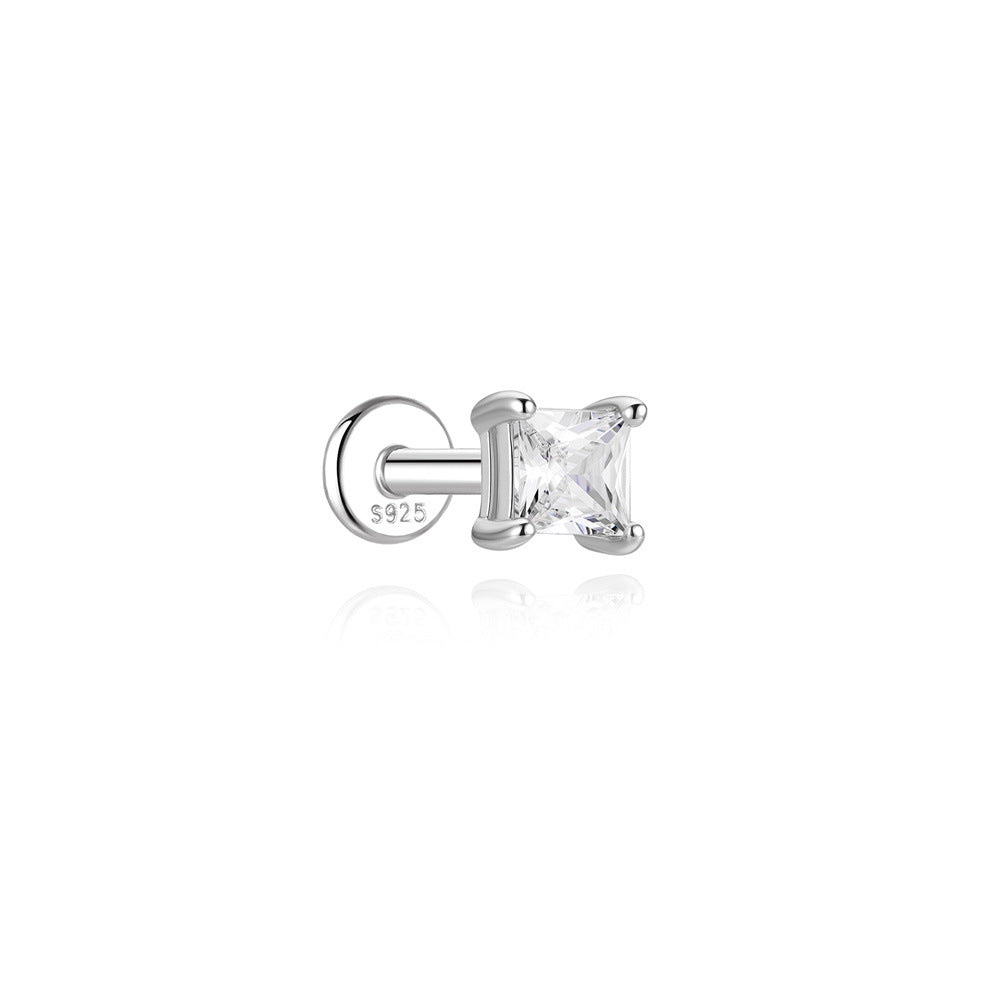 D-Color Moissanite Geometric Earrings – image 13