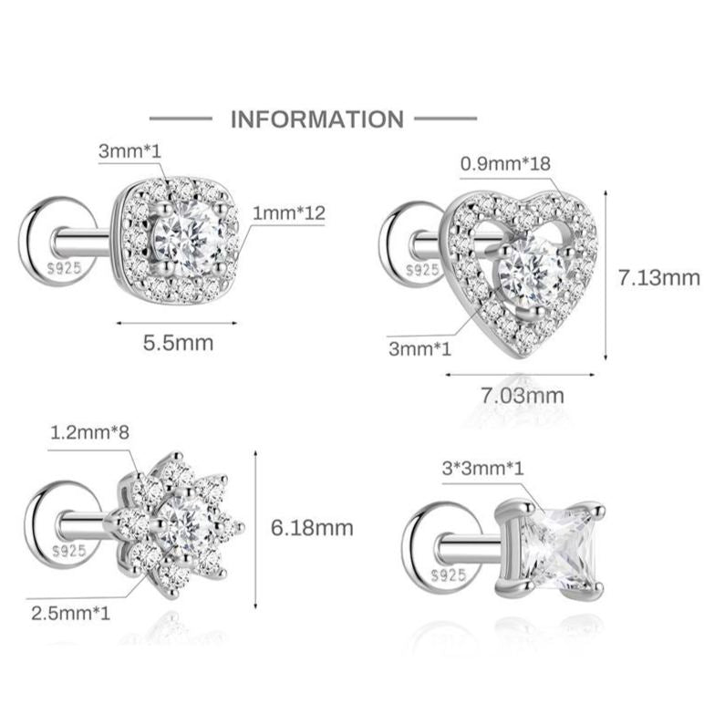 D-Color Moissanite Geometric Earrings – image 6
