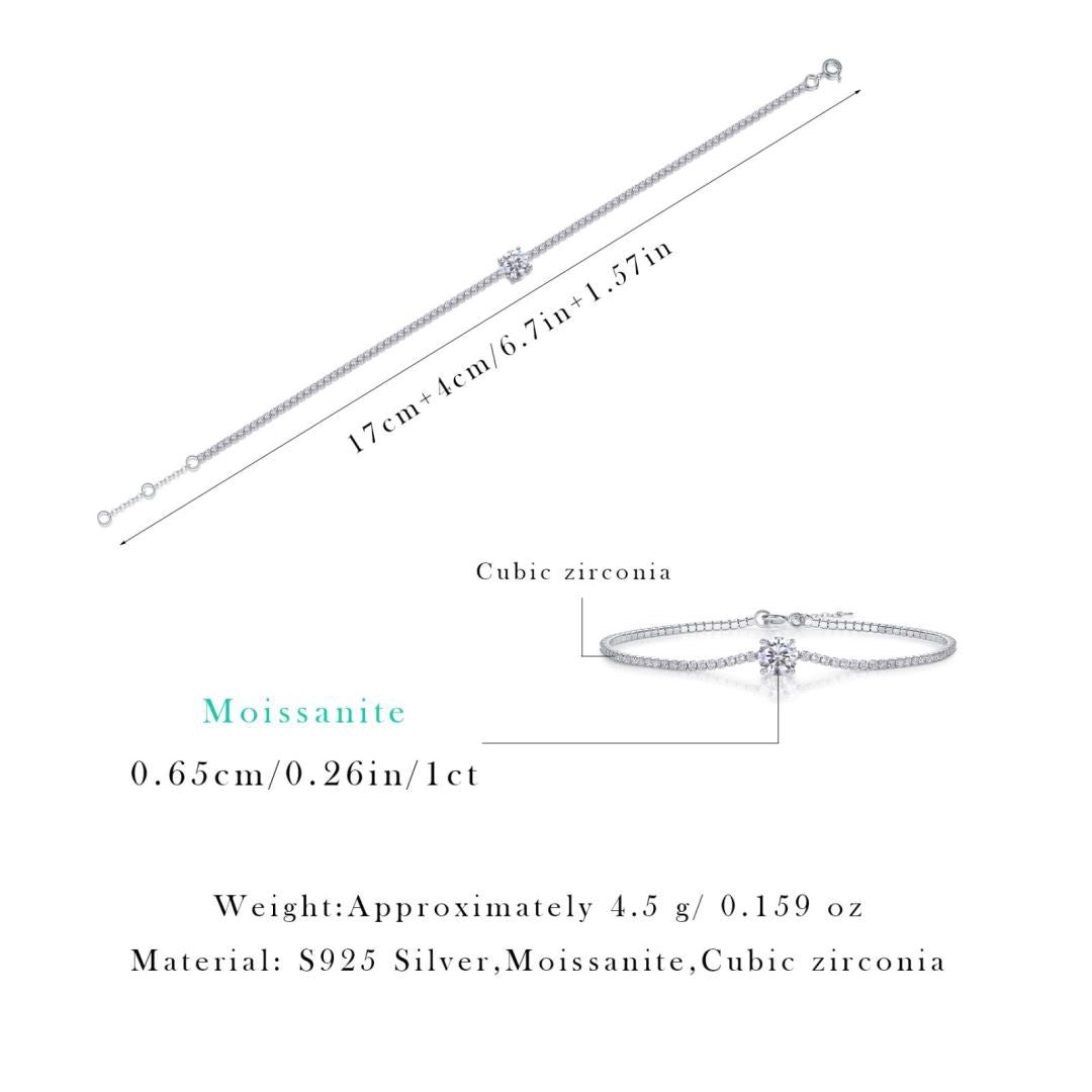 Dawn Dew Moissanite Tennis Bracelet – image 4