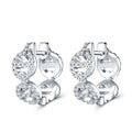 DNA Moissanite Huggie Earrings