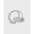 Asymmetric Double Ball Open Ring