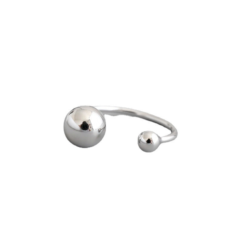 Asymmetric Double Ball Open Ring – image 5