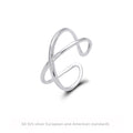 Double-Band Crossover Open Ring