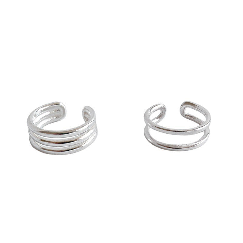 Minimalist Double Band Ear Cuffs – image 5