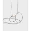 Interlocking Double Circle Necklace