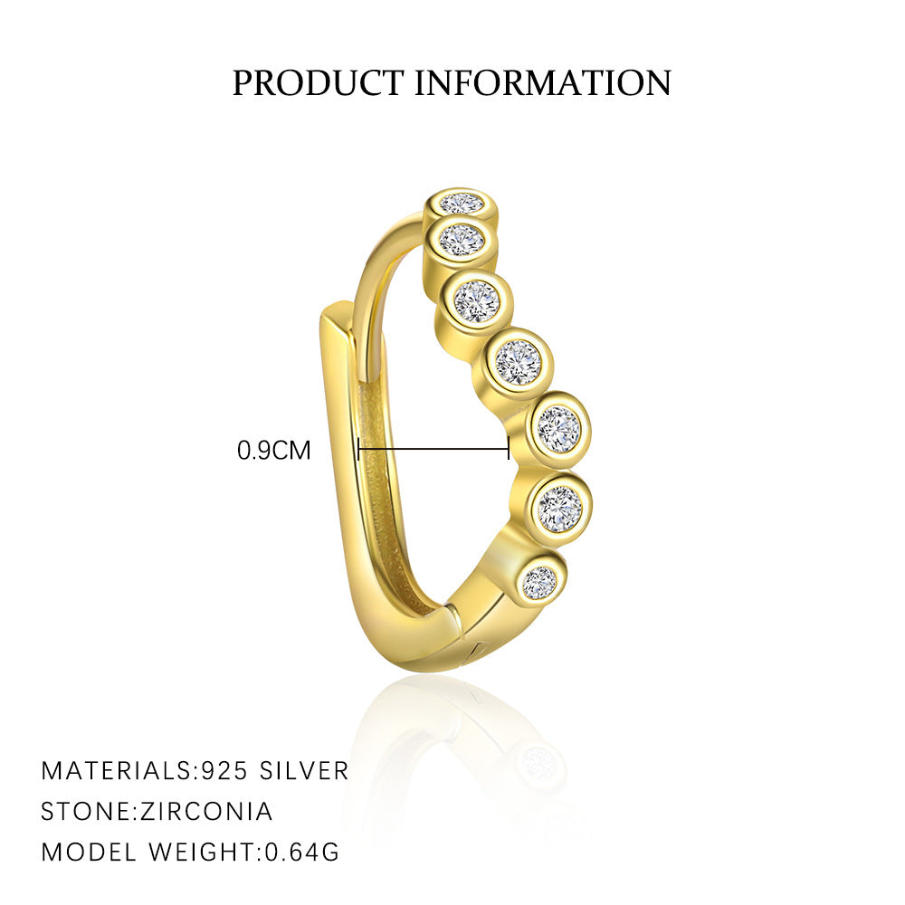 Earrings with High-Sparkle Zirconia – image 6