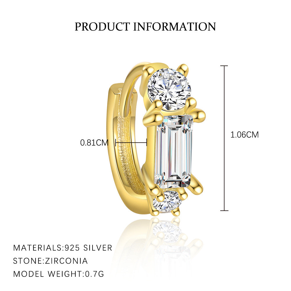Earrings with High-Sparkle Zirconia – image 7