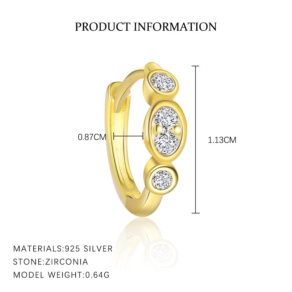 Earrings with High-Sparkle Zirconia – image 9