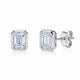 Rhodium Plated / 0.5CTW   (3*5mm)