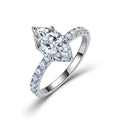 Marquise Cut Moissanite Engagement Ring – wholesale moissanite rings