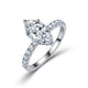 Rhodium Plated / US size 5 #