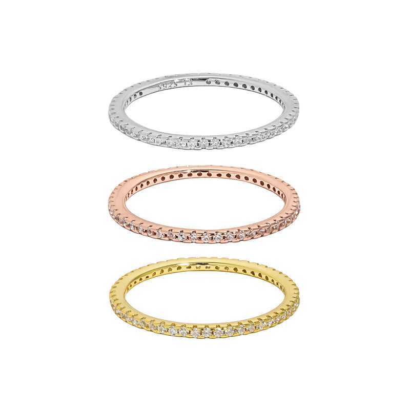 Classic Stone-Set Eternity Band Ring – image 5