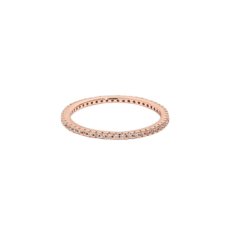 Classic Stone-Set Eternity Band Ring – image 8