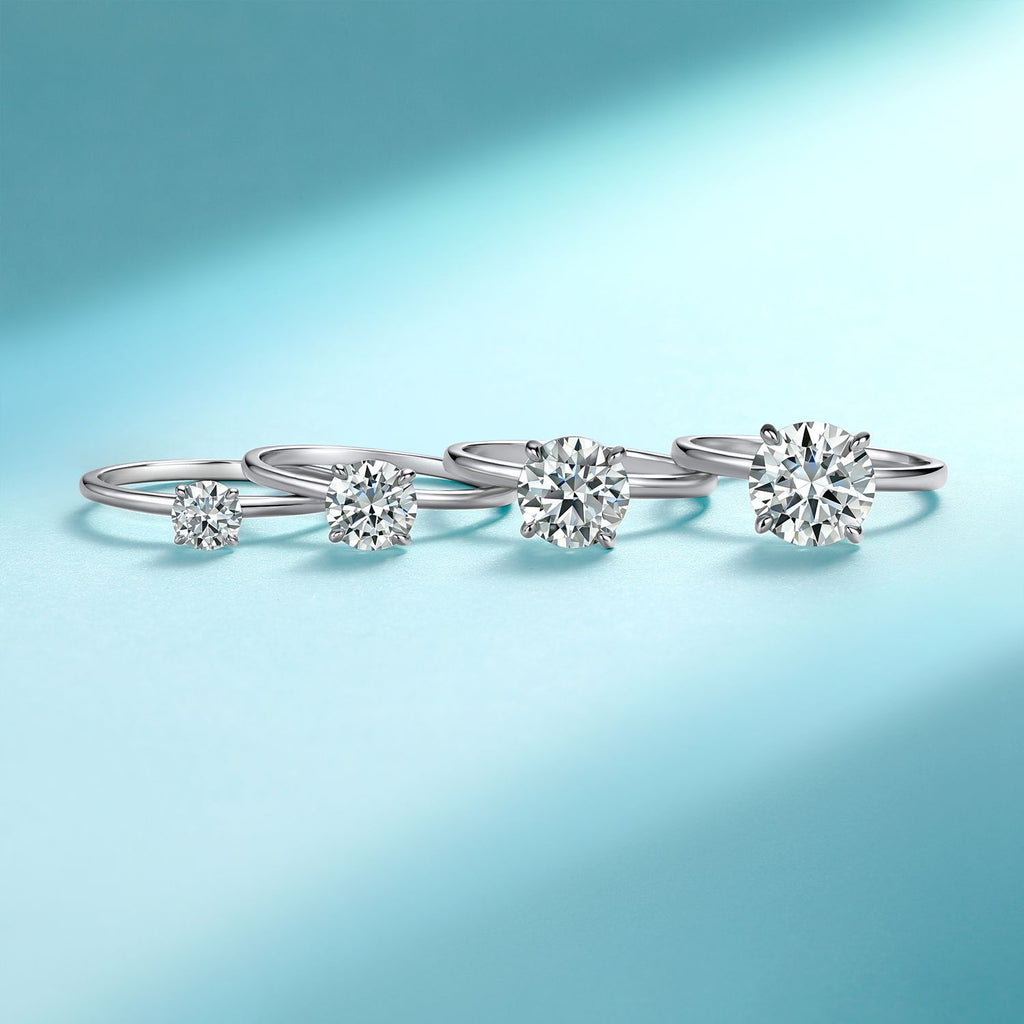 Simple Four-Claw Moissanite Ring – wholesale moissanite rings