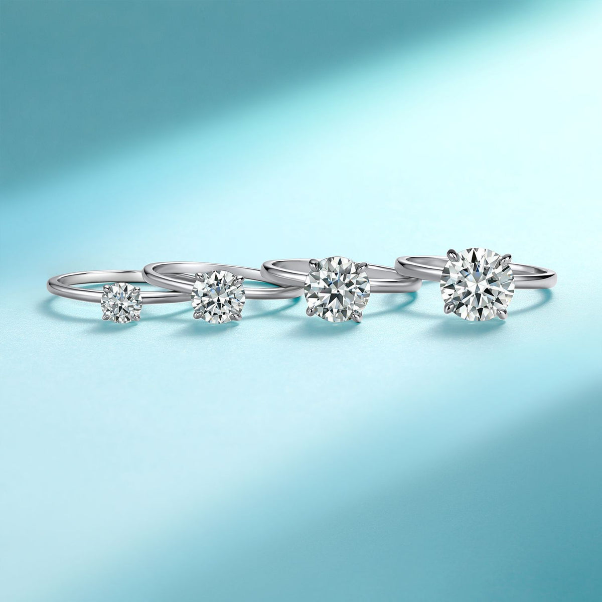 Simple Four-Claw Moissanite Ring – wholesale moissanite rings