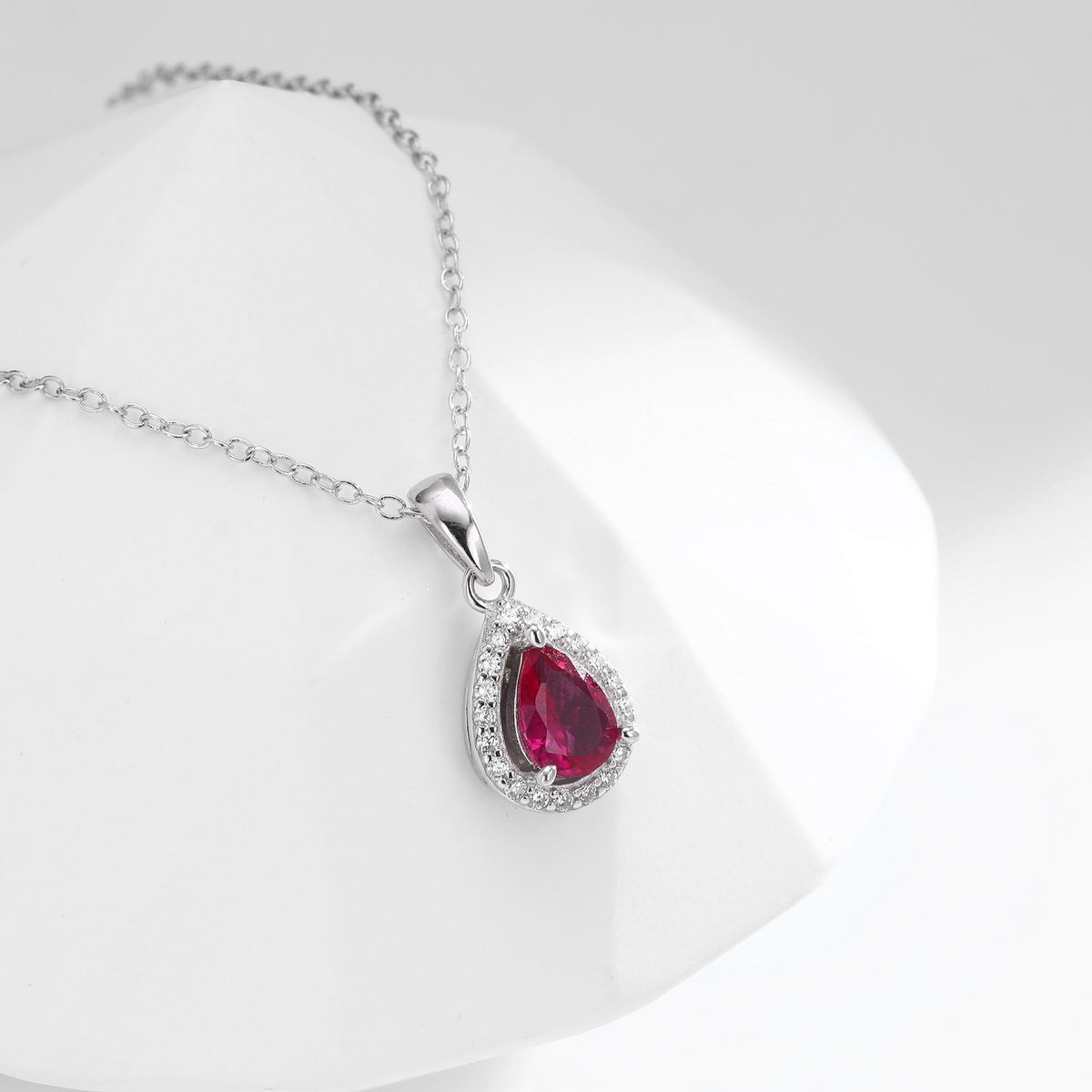 Double-Layer Zircon Earrings and Necklace Set – image 16