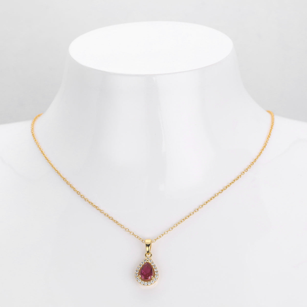 Double-Layer Zircon Earrings and Necklace Set – image 19